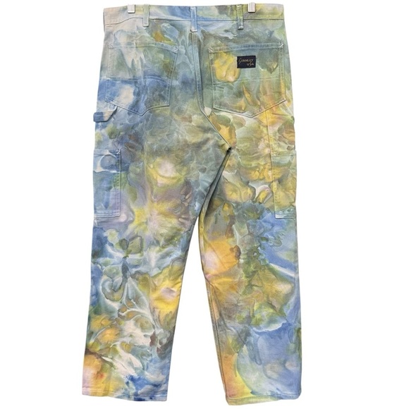 Stanley USA Carpenter Jeans 90s Floral Painter Pants 26x26 - Picture 2 of 6